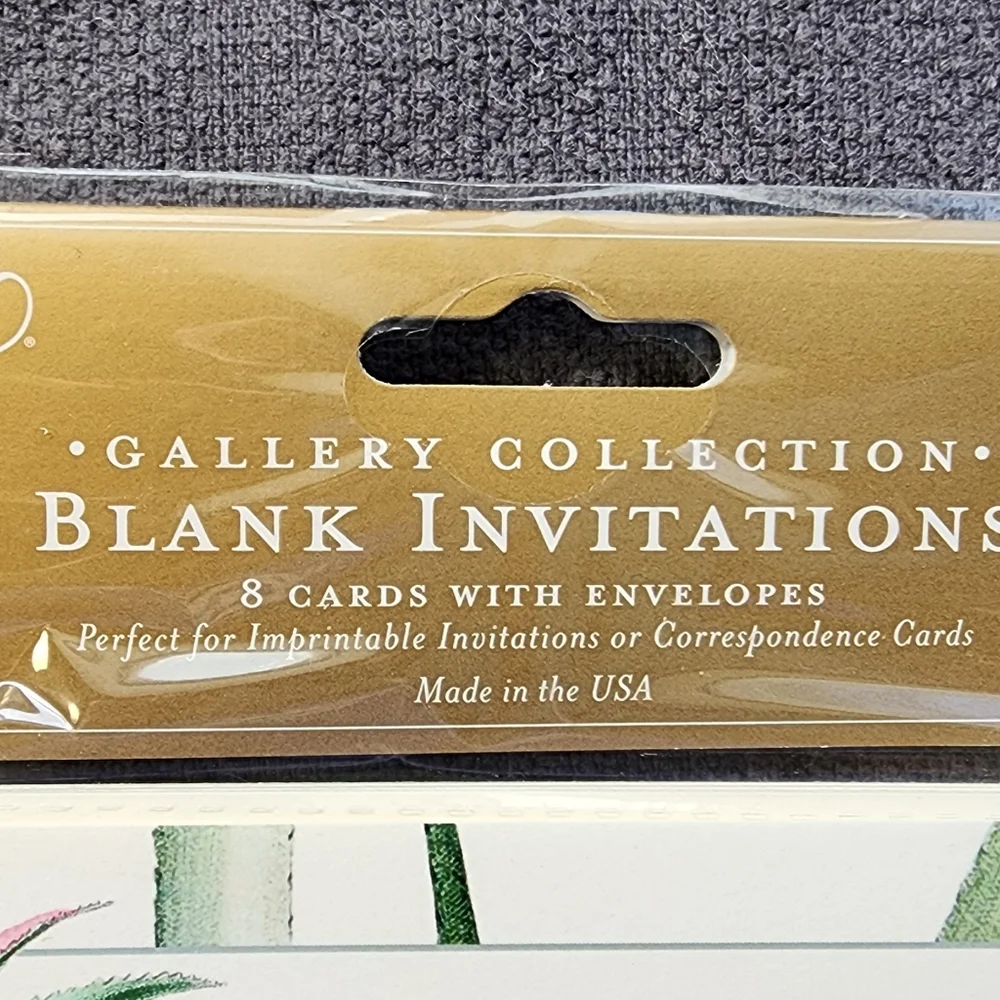 Pineapple Blank Invitations - Yellow & Green W/envelopes Set Of 8 New